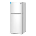BLACK+DECKER 12.1 Cu. Ft. Top Mount Refrigerator with Freezer, 2 Door Refrigerator with Top Freezer and Adjustable Temperature Control, For Homes and Apartments, ENERGY STAR, BR1210HW, White