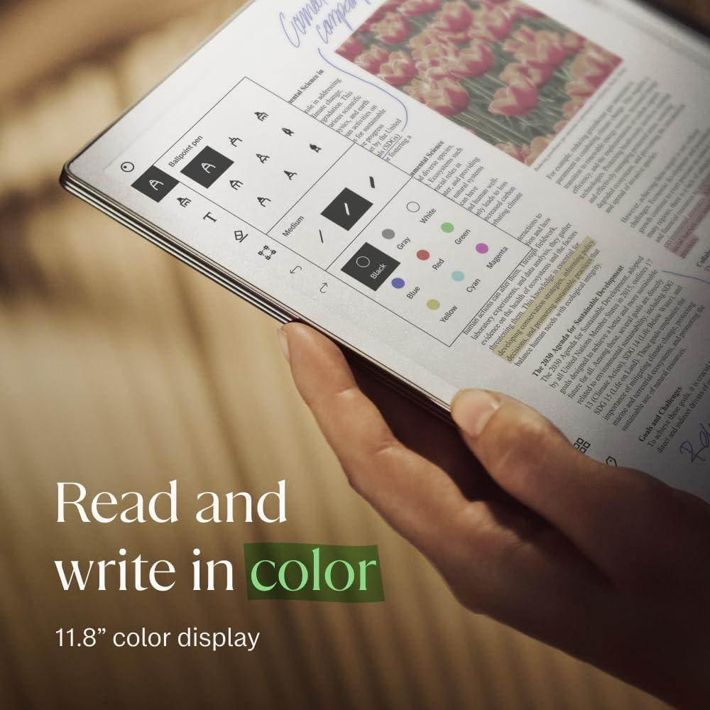 reMarkable Paper Pro Bundle – Includes 11.8” reMarkable Paper Tablet, and Marker Plus Pen with Eraser