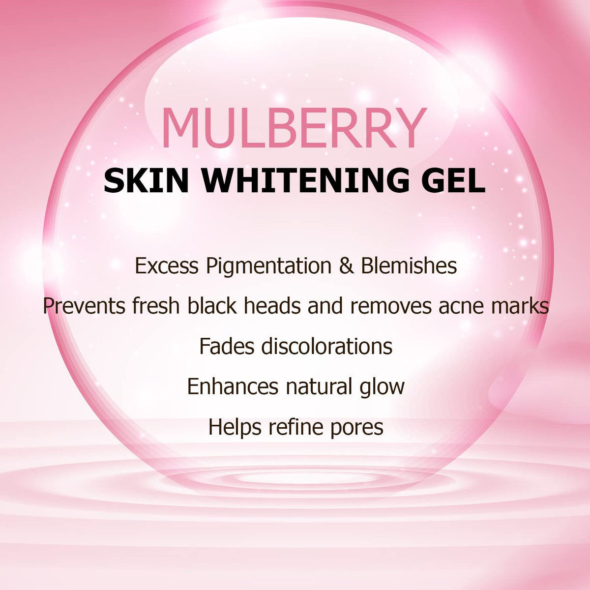 ASTABERRY Professional Mulberry Skin Whitening Gel 500ml- Advanced Skin Lightening Therapy | Decreases melanin pigmentation | Removes blackheads & blemishes