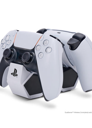 PowerA Twin Charging Station for Dualsense Wireless Controllers, Dualsense Controller Charging, Charge, Sony PlayStation, PS5, Officially Licensed - PlayStation 5