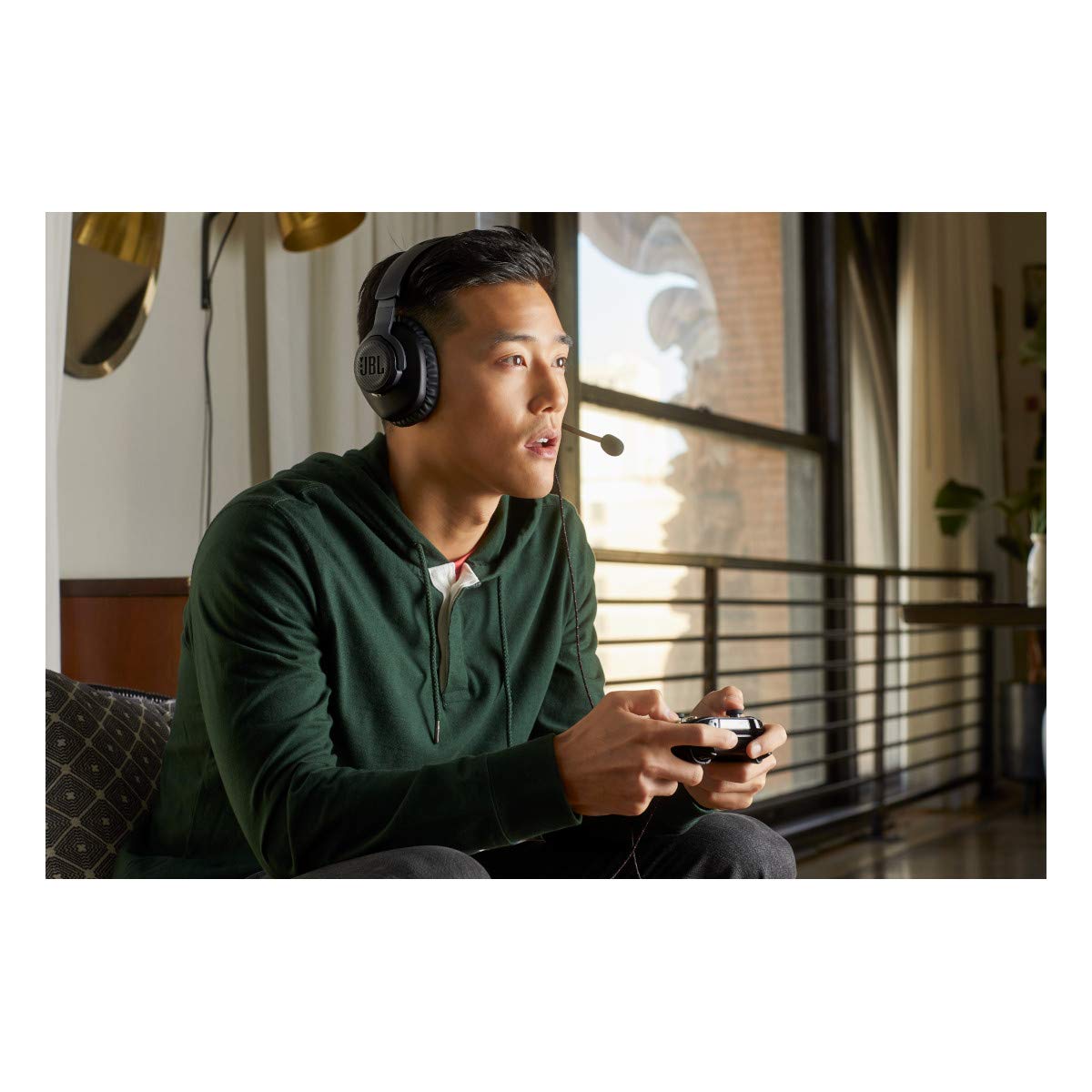 JBL Quantum 100 - Wired Over-Ear Gaming Headphones - Black, Large