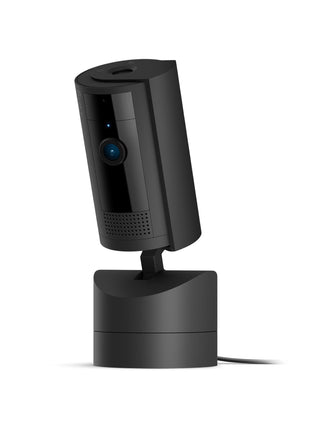 Ring Pan-Tilt Indoor Cam (newest model), See all around your home or business with 360° pan coverage, HD video, plus Two-Way Talk, Black