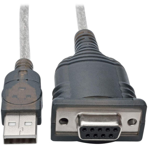 Tripp Lite 18in USB to Null Modem Serial Adapter Cable FTDI w/COM Retention M/F 18" (U209-18N-NULL)