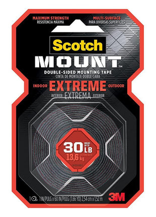 Scotch-Mount Extreme Double-Sided Mounting Tape 414H,1 in x 60 in