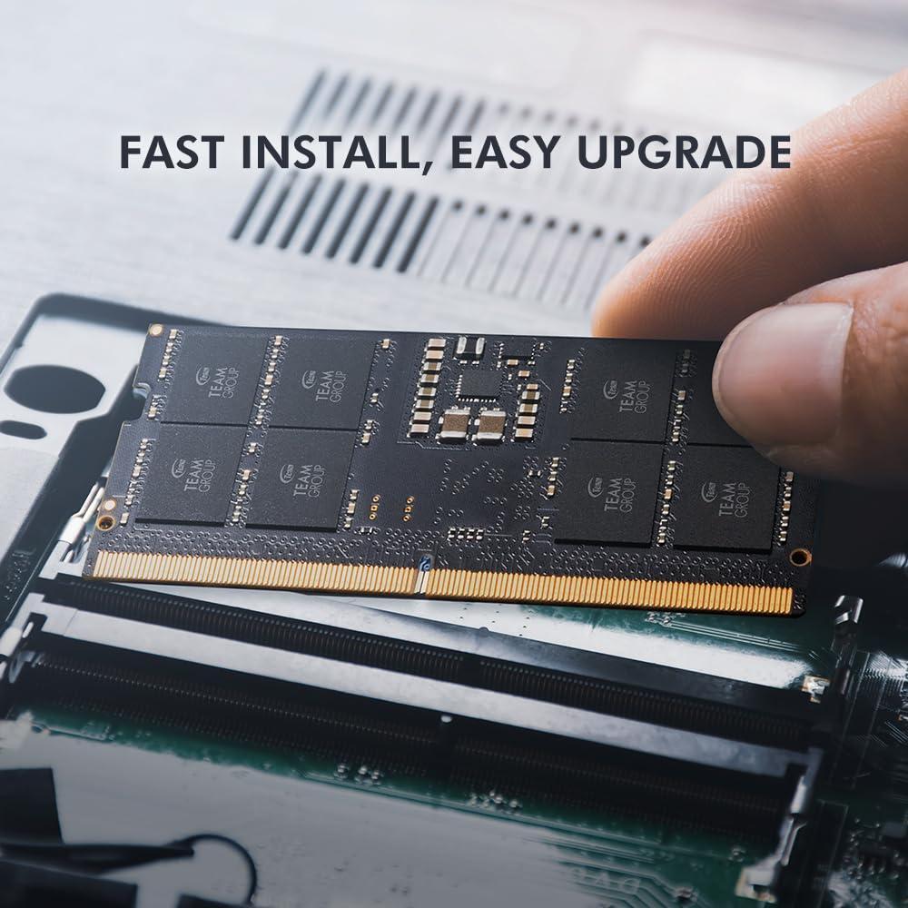 TEAMGROUP Elite SODIMM DDR5 32GB 5600Mhz (PC5-44800) CL46 Non-ECC Unbuffered 1.1V 262 Pin Laptop Memory Module Ram - TED532G5600C46A-S01