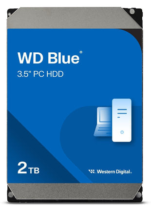 Western Digital 2TB WD Blue PC Internal Hard Drive HDD - 5400 RPM, SATA 6 Gb/s, 64 MB Cache, 3.5 inch - WD20EARZ