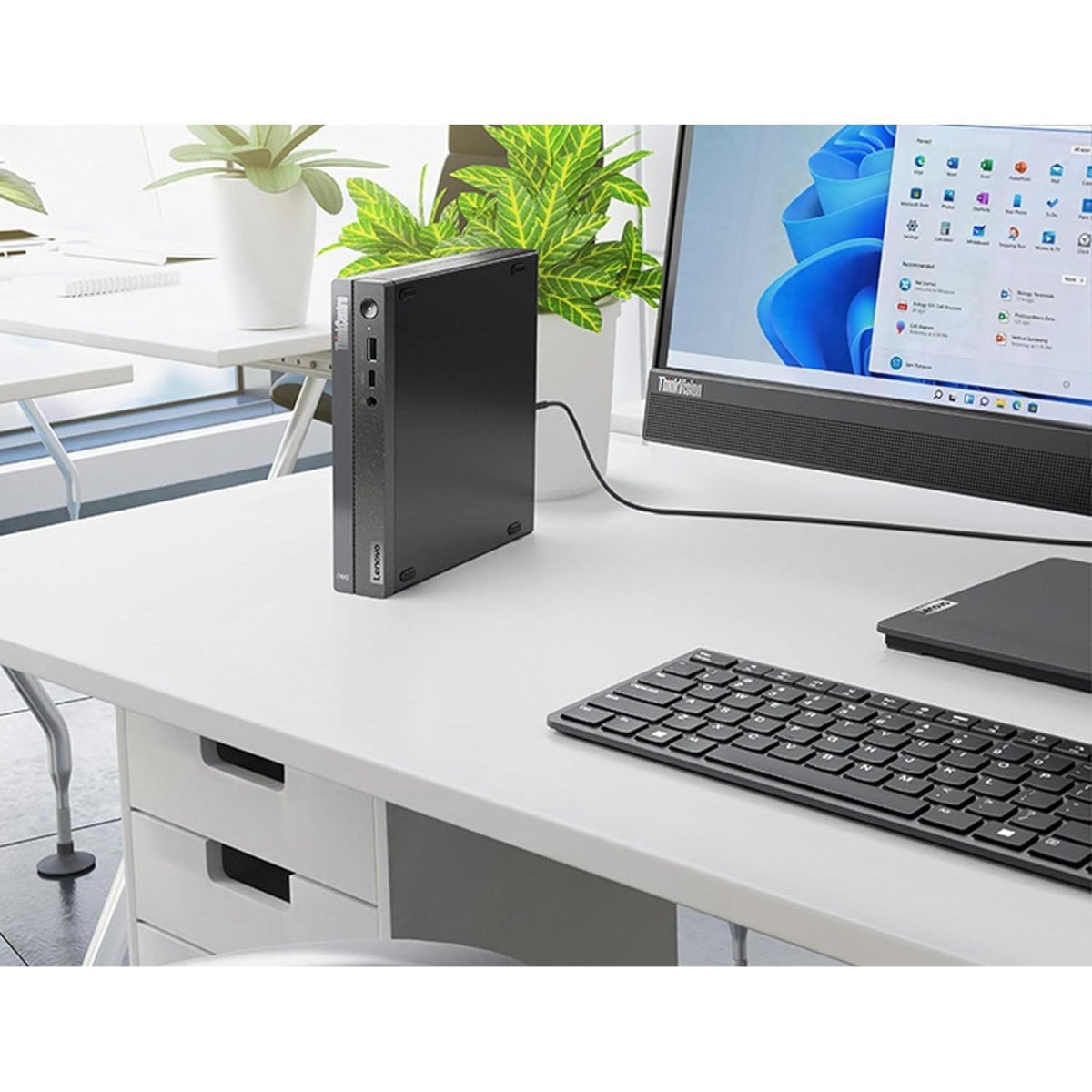 Lenovo ThinKCentre neo 50q Gen 4 Tiny 1L Business Mini Desktop Computer, 13th Gen Intel 8-Core i5-13420H (Beat i7-1355U), 16GB DDR4 RAM, 512GB PCIe SSD, 2 DisplayPorts, WiFi 6, Win 11 Pro, Vent-Hear