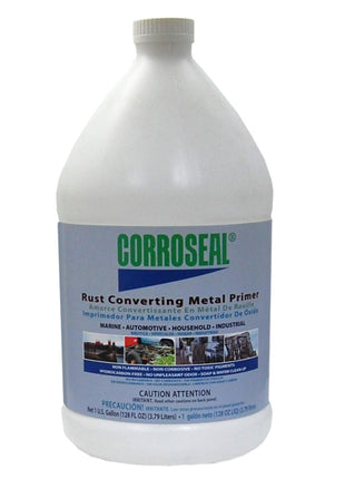 Corroseal Rust Converter & Metal Primer – Stops & Prevents Corrosion on Metal, Pro-Grade Rust Inhibitor for Cars, Trucks, Trailers, Marine & Industrial Equipment, 1 Gallon