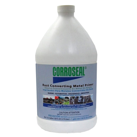 Corroseal Rust Converter & Metal Primer – Stops & Prevents Corrosion on Metal, Pro-Grade Rust Inhibitor for Cars, Trucks, Trailers, Marine & Industrial Equipment, 1 Gallon