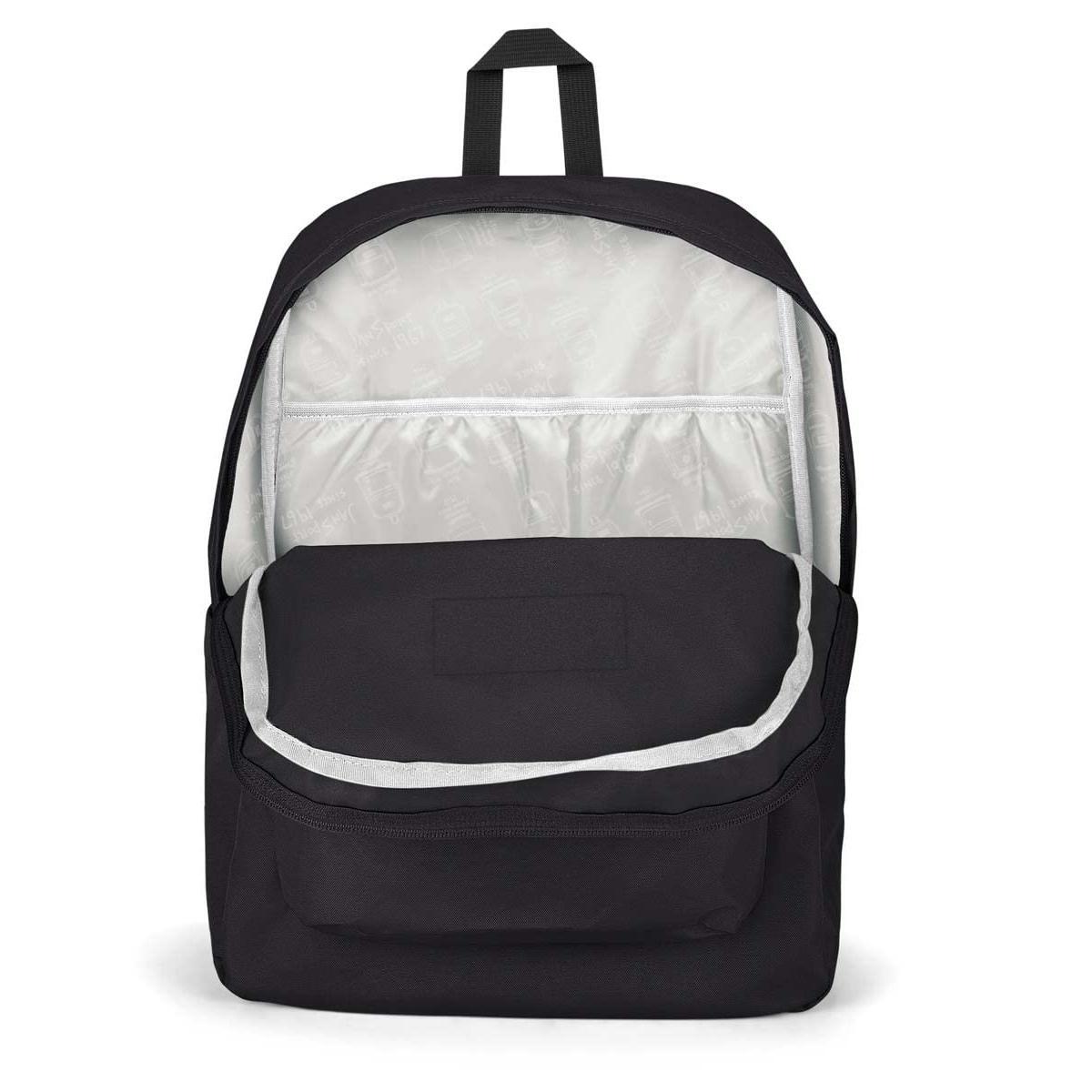 JanSport SuperBreak Plus Backpack with Padded 15-inch Laptop Sleeve and Integrated Bottle Pocket - Spacious and Durable Daypack for Work and Travel - Black