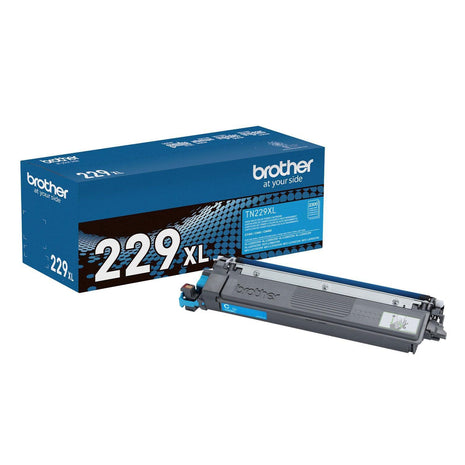 Brother Genuine TN229XLC Cyan High Yield Printer Toner Cartridge - Print up to 2,300 Pages(1) | Brother Genuine TN229 toner with smudge-free performance for reports, presentations and proposals