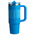 Stanley Quencher ProTour Flip Straw Tumbler with Leakproof Lid 30 oz | Built-In Straw and Handle | Cup Holder Compatible for Travel | Insulated Stainless Steel Cup | BPA-Free | Azure Fade