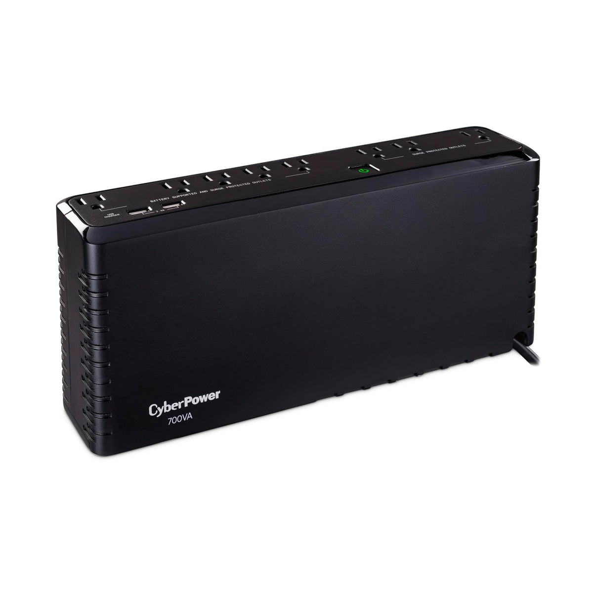 CyberPower SL700U Standby UPS System, 700VA/370W, 8 Outlets, Slim Profile, Black