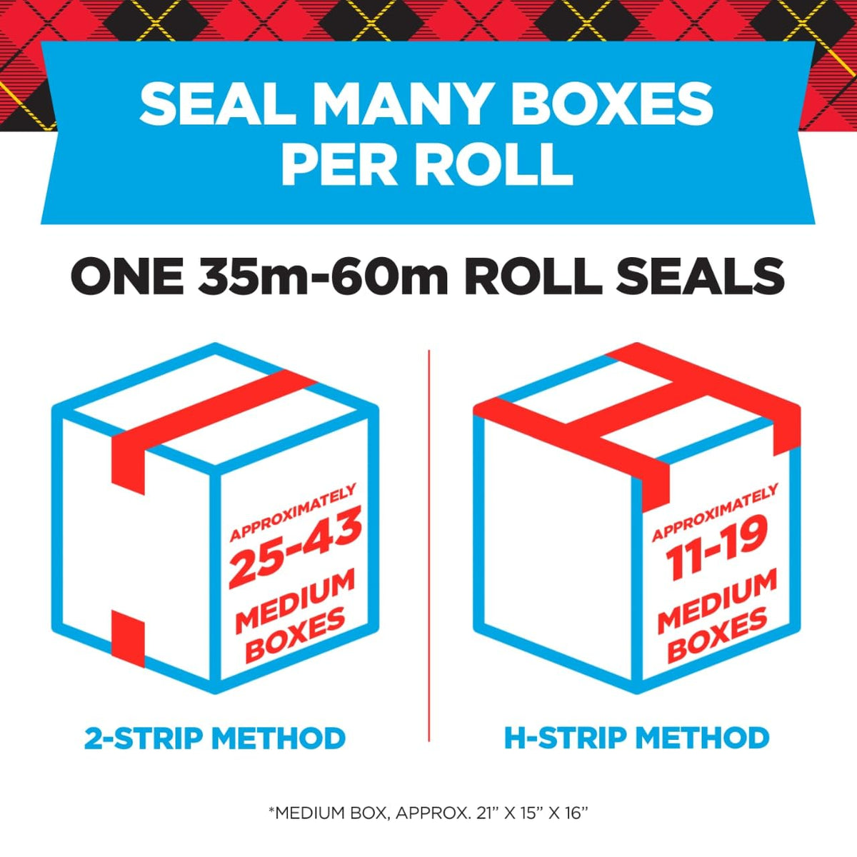 Scotch Heavy Duty Shipping Packing Tape, Clear, Shipping and Packaging Supplies, 1.88 in. x 54.6 yd., 1 Tape Roll