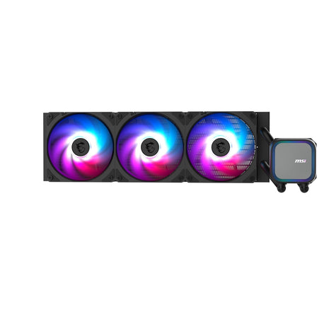 MSI MAG Coreliquid A13 360 - AIO ARGB CPU Liquid Cooler - 360mm Radiator - LGA 1700/1851 / AM5/AM4 Compatible - Triple 120mm ARGB PWM Fans, Black