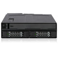 ICY DOCK 2 Bay 2.5 SAS/SATA SSD/HDD & (Ultra) Slim Optical Disk Drive CD DVD ROM Backplane Enclosure for 5.25