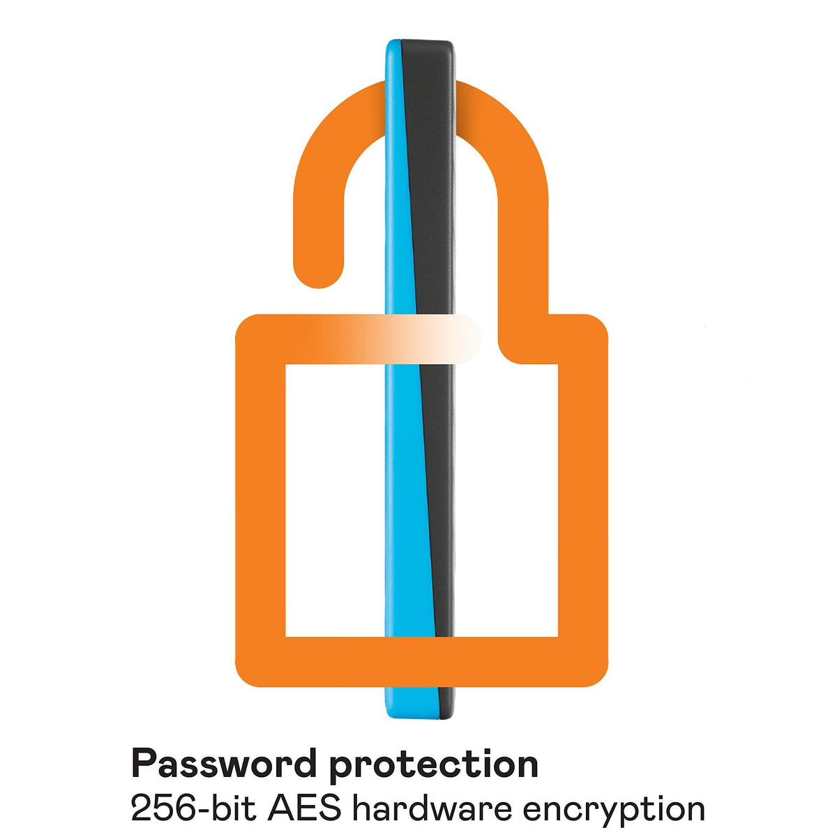 WD 2TB My Passport, Portable External Hard Drive, Blue, backup software with defense against ransomware, and password protection, USB 3.1/USB 3.0 compatible - WDBYVG0020BBL-WESN