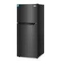 BLACK+DECKER 12.1 Cu. Ft. Top Mount Refrigerator with Freezer, 2 Door Refrigerator with Top Freezer and Adjustable Temperature Control, For Homes and Apartments, ENERGY STAR, BR1210HB, Black
