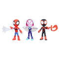 Spidey and his Amazing Friends 3-Pack, 4-Inch Scale Marvel Action Figures, Includes 3 Figures and 3 Accessories, Spider-Man, Ghost-Spider & Miles Morales (Amazon Exclusive)