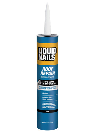 Liquid Nails Roof Repair (RR808), 10.3 oz | Waterproof All-Weather Leak & Crack Sealant for Exterior Roofing, Prevents Ice & Water Damage