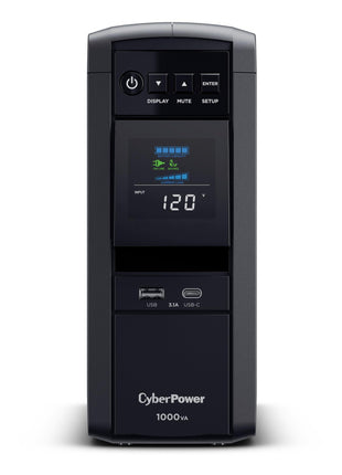 CyberPower CP1000PFCLCD PFC Sinewave UPS Battery Backup and Surge Protector | Surge Protector, 1000VA/600W, 10 Outlets, AVR, Mini-Tower