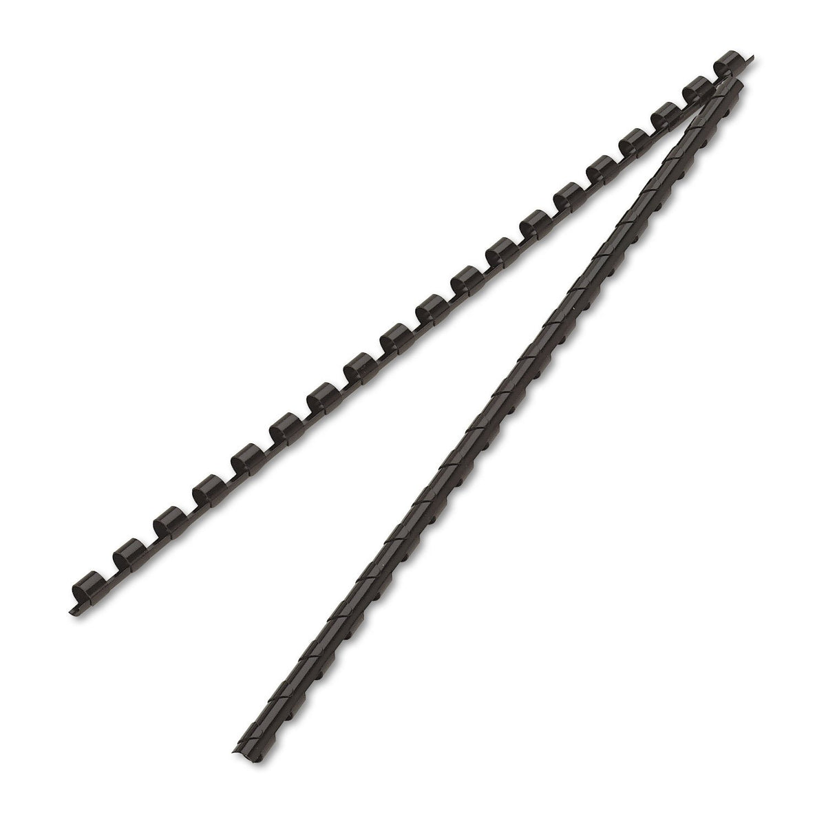 Fellowes 52320 Plastic Comb Bindings, 1/4quot; Diameter, 20 Sheet Capacity, Black, 25 Combs/Pack