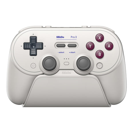 8BitDo Pro 3 Bluetooth Controller for Switch/Switch 2 ??TMR Joysticks, Swappable ABXY Buttons, Pro Back Buttons, Charging Dock, Hall Effect Triggers, for Windows, Apple, SteamOS, Android - G Classic