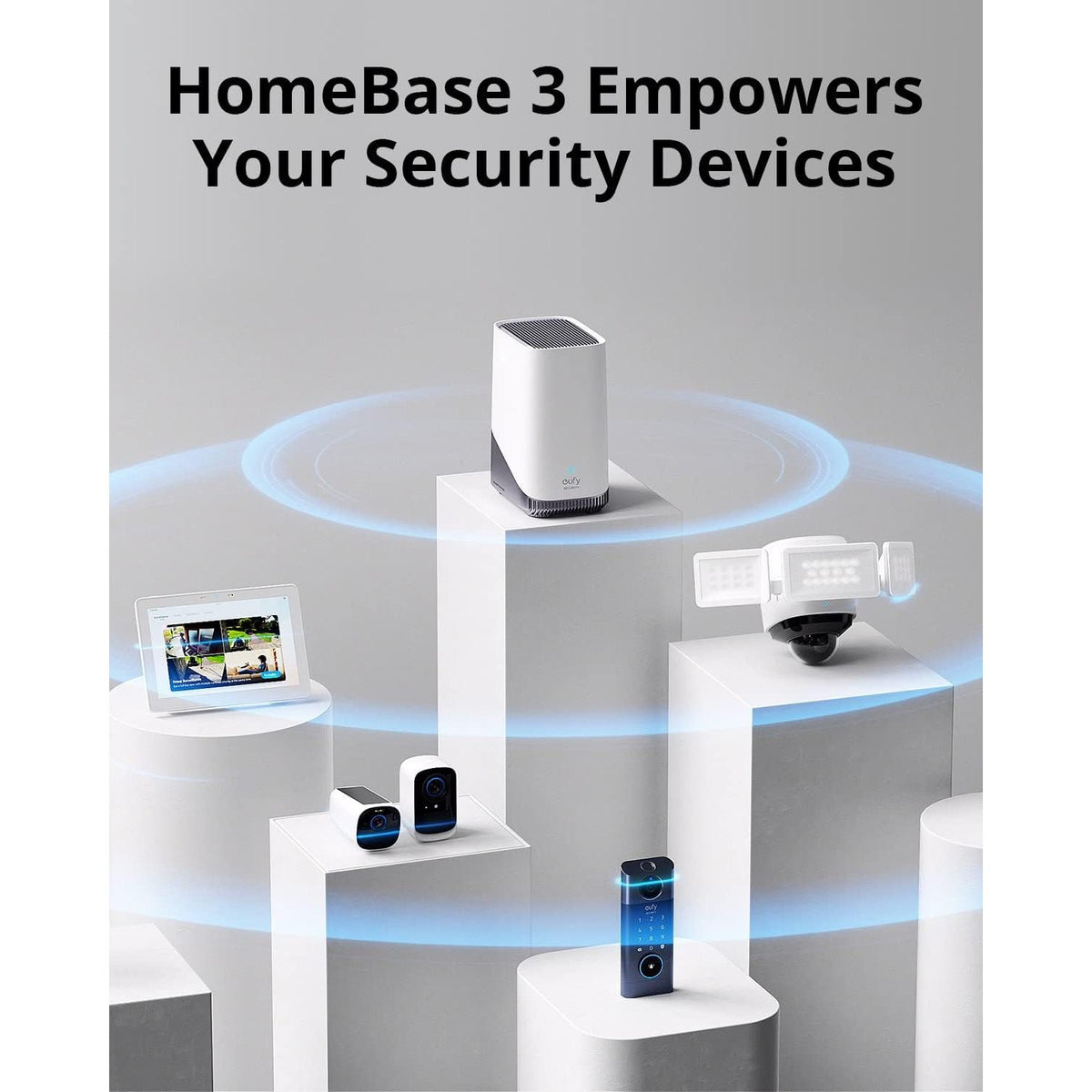 eufy Security HomeBase S380 (HomeBase 3),eufy Edge Security Center, Local Expandable Storage up to 16TB, Product Compatibility, Advanced Encryption,2.4 GHz Wi-Fi, No Monthly Fee