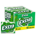 Extra Gum Spearmint Sugarfree Gum Bulk, Individually Wrapped, Perfect for Fresh Breath at School, Work, and Travel 15 Count, Pack of 10