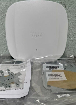 Cisco Catalyst 9136I Tri Band 802.11ax 10.20 Gbit/s Wireless Access Point - Indoor - 2.40 GHz, 5 GHz, 6 GHz - Internal - MIMO Technology - 2 x Network (RJ-45) - 5 Gigabit Ethernet - Bluetooth 5