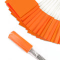Zozen 50Pack Fluorescent Orange Marking Flags, Writable/15x4x5 Inch, Yard Flags for Lawn & Irrigation & Landscape & Sprinkler & Survey & Dog Training.