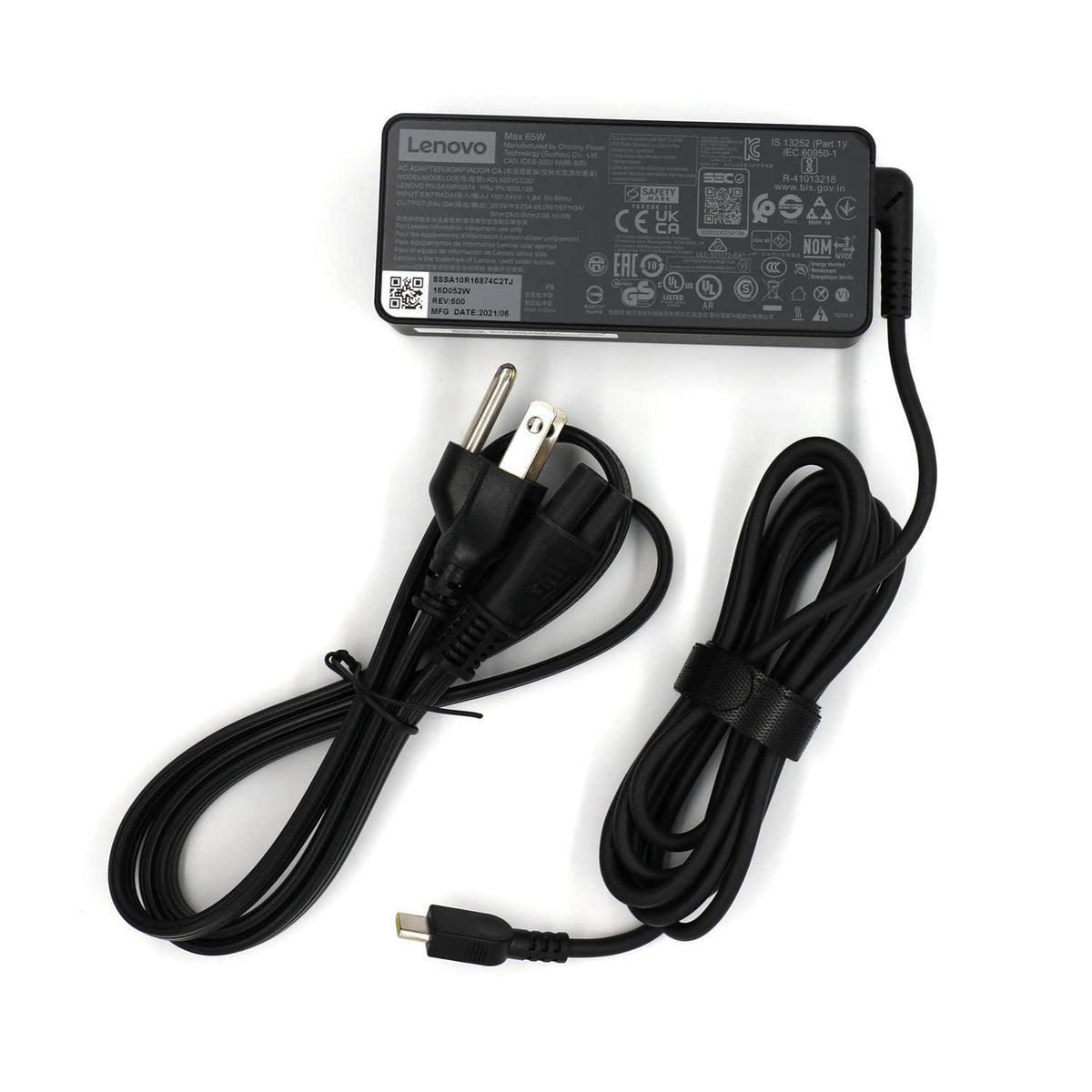 Lenovo Laptop Charger 65W Watt USB Type C(USB-C) AC Power Adapter - ThinkPad T14 T15 E14 E15 X1Carbon X13 2023