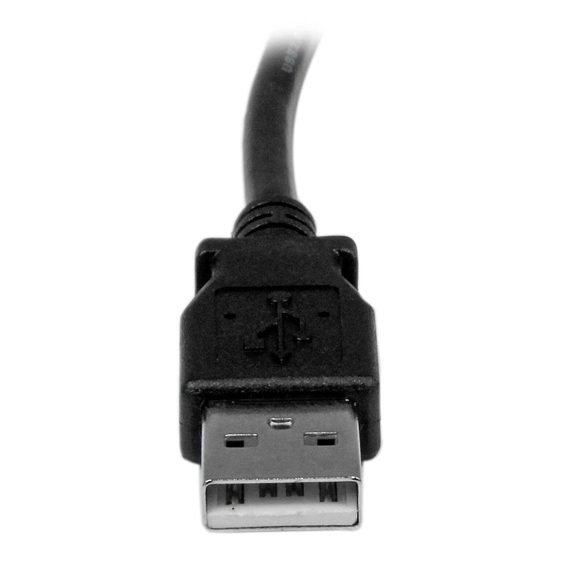 StarTech.com 1m USB 2.0 A to Left Angle B Cable - M/M - Connect hard-to-reach USB 2.0 peripherals, for installation in narrow spaces - USB Printer Cable - 1m USB A to B Cable - Angled USB Cable - Left