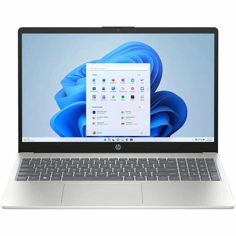 HP 15-fd0322nr 15.6 inch HD Laptop, Intel N200 1.8GHz, 4GB RAM, 128GB UFS, Windows 11 Home, Natural Silver