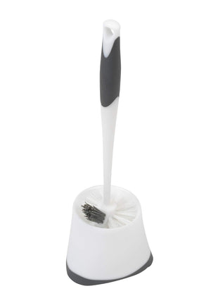 Clorox Under Rim Toilet Bowl Brush with Corner Storage Caddy, 16 x 5 x 5.5 in