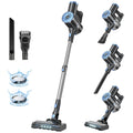 Cordless Vacuum Cleaner with Self Standing, LED Screen Stick Vacuum Cleaners for Home, Lightweight Powerful Suction Vacuum, 6 in 1 Rechargeable Vacuum for Carpets, Pet Hair, Hardwood Floors