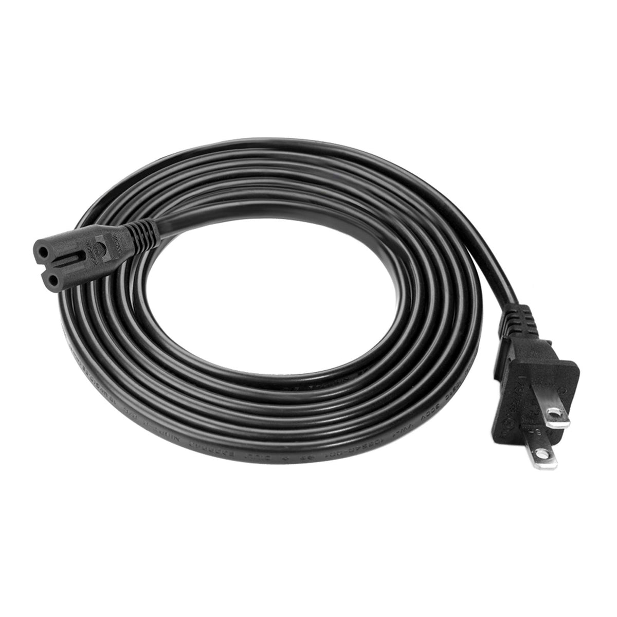 TPLTECH AC Power Cord Compatible with Xbox One S/X, Xbox Series X/S, PS4/PS5/PS3 Slim, 2 Prong Universal Power Cable Replacement