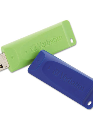 Verbatim 64GB Store 'n' Go USB Flash Drive – 2pk – Blue, Green 99812