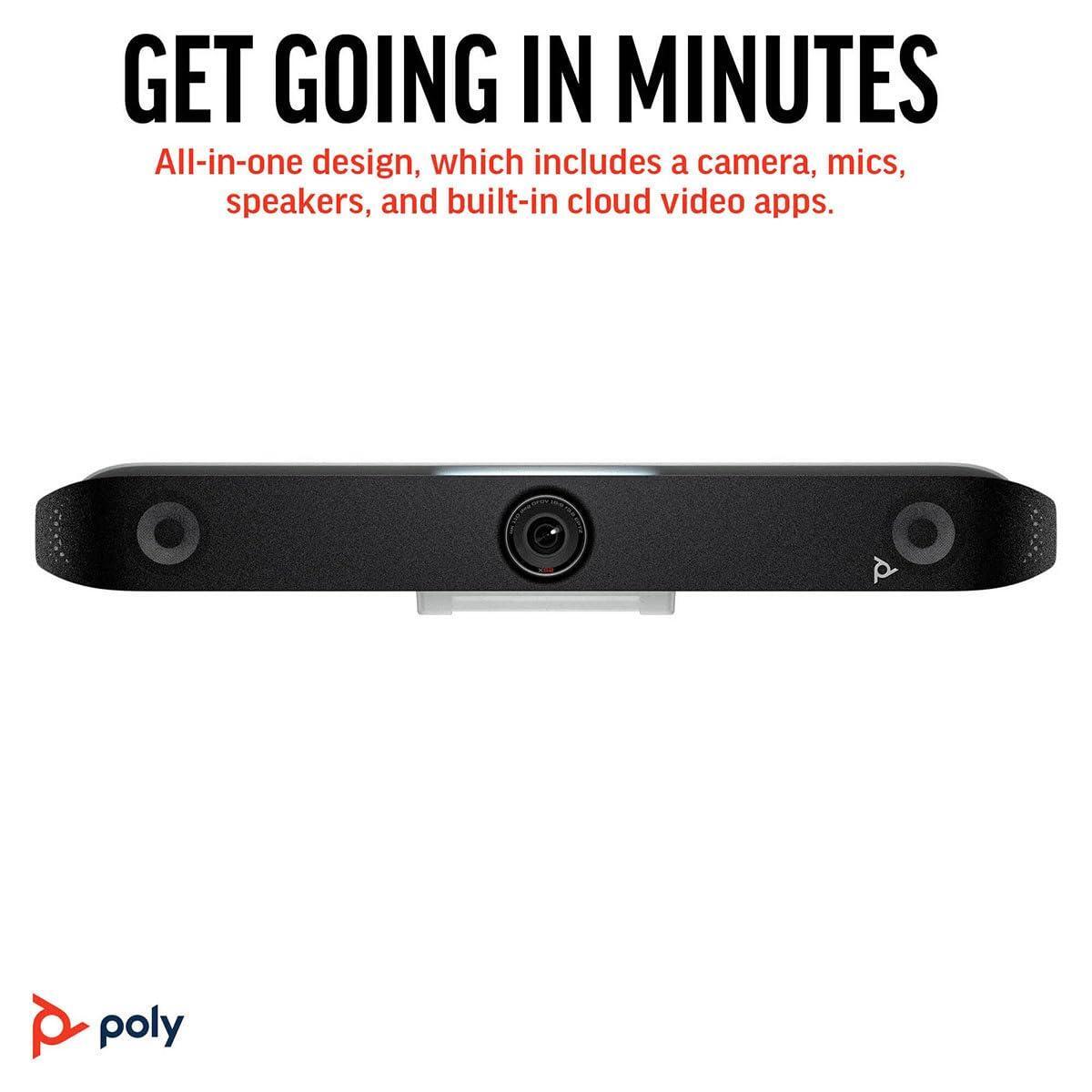 Poly Studio X52 All-in-One Video Bar with TC10 Controller Kit