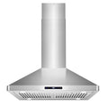 COSMO COS-63ISS75 30 in. Lumin Collection 380 CFM Ducted Island Range Hood, Soft Touch Controls, LED Lights, Stainless Steel