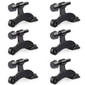 HOMOTEK 6 Pack Hinge Pin Black Door Stopper,Adjustable Deluxe Heavy Duty Door Stopper 2-1/2