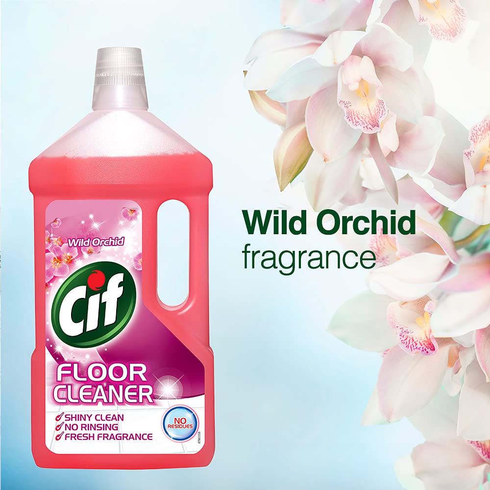 CIF Wild Orchid Multipurpose Floor Cleaner with Shiny Clean & Fresh Fragrance 950ml (Pack of 2)