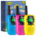 Walkie Talkies for Kids Toys for Boys Girls 4-6, 3 Miles Range Walkie Talkie to Camping, Outdoor 4 Year Old Girl Birthday Gifts for 3 4 5 6 7 Year Old Boy Girl Gifts Age 6-8 (Blue&Pink&Yellow)