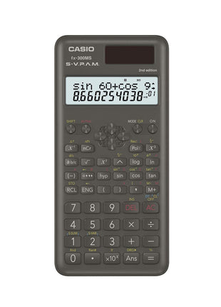 Casio fx-300MS Plus 2nd Edition – Standard Scientific Calculator with 2-Line Display | 10-Digit LCD, Trig, Stats, Fractions | Ideal for High School Algebra, Trigonometry & Test Prep