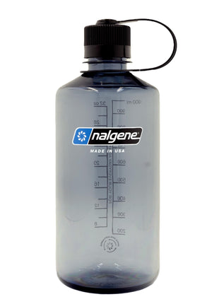 Nalgene Leak Proof Tritan BPA-Free Water Bottle - 32 oz Narrow Mouth - Made in the USA for Outdoor Use & Daily Hydration (Grey)