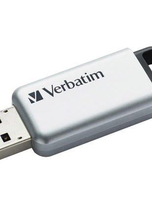 Verbatim 98666 Store 'n'Go Secure Pro USB 3.0 Flash Drive w/AES 256 Encryption, 64GB, Silver