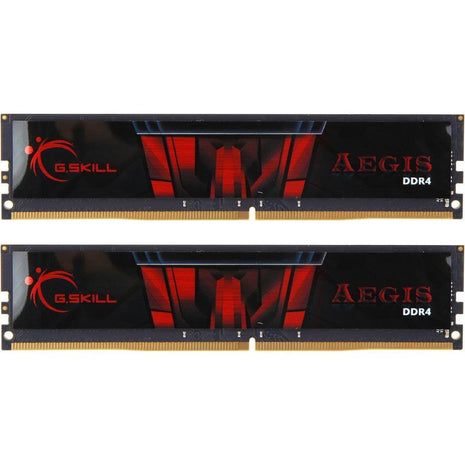 G.SKILL AEGIS Series DDR4 RAM 32GB (2x16GB) 2666MT/s CL19-19-19-43 1.20V Intel AMD Desktop Computer Memory U-DIMM (F4-2666C19D-32GIS)