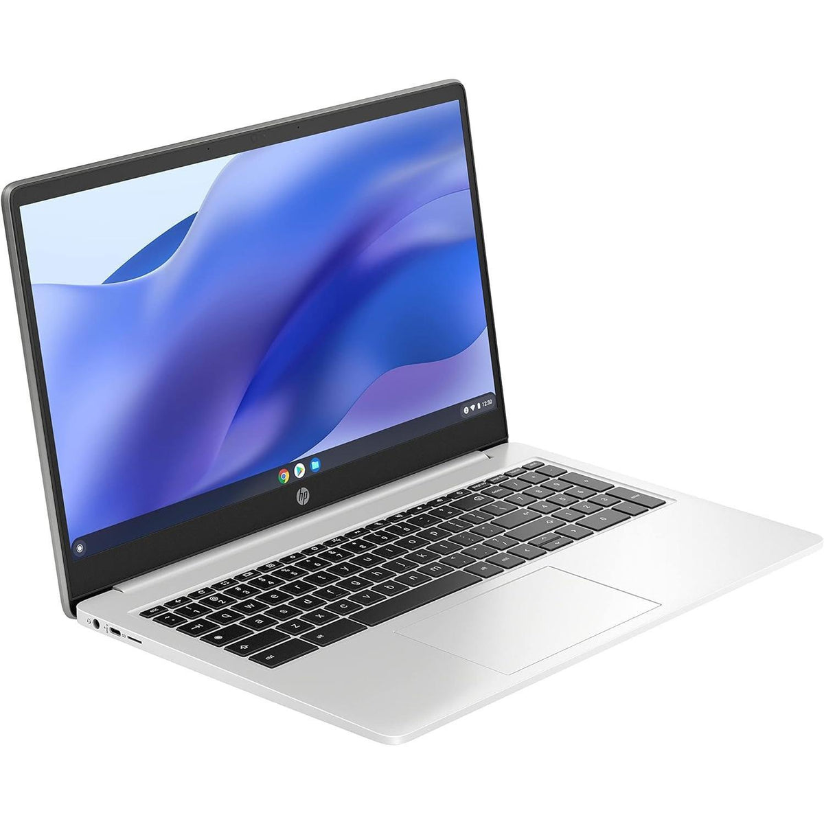 HP 15.6 HD Premium Chromebook, Intel Celeron N Processor 3.7GHz Turbo Speed, 8GB Ram, 64GB SSD, Ultra-Fast WiFi Up to 1700 Mbps, Chrome OS, Arctic Sliver