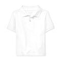 The Children's Place Baby Boys and Toddler Boys Short Sleeve Pique Polo, White, 4T