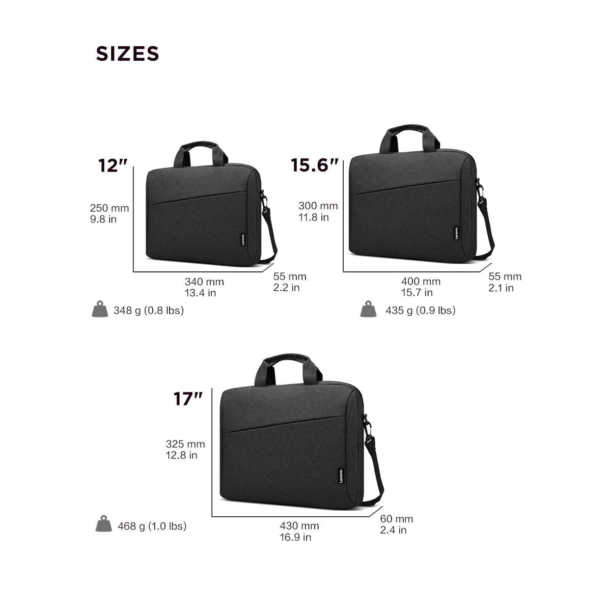 Lenovo Laptop Bag T210, Messenger Shoulder Bag for Laptop or Tablet
